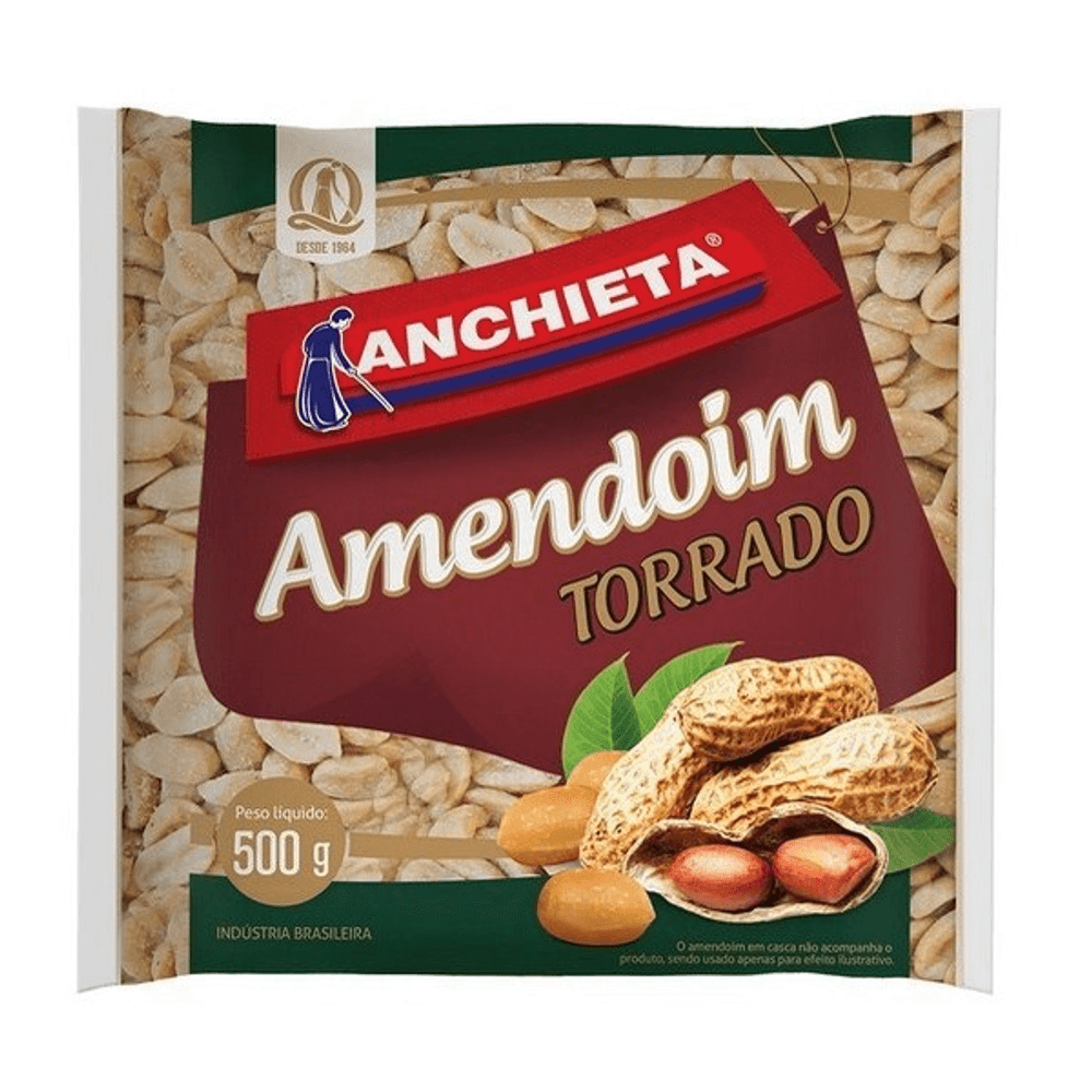 AMENDOIM ANCHIETA MOIDO TORRADO 500G