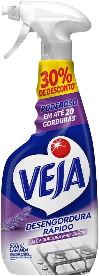 Veja Desengordura Rápido Limpador Lavanda Spray Promo 500ml