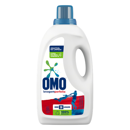LAVA-ROUPAS LÍQUIDO OMO LAVAGEM PERFEITA GALÃO 3L