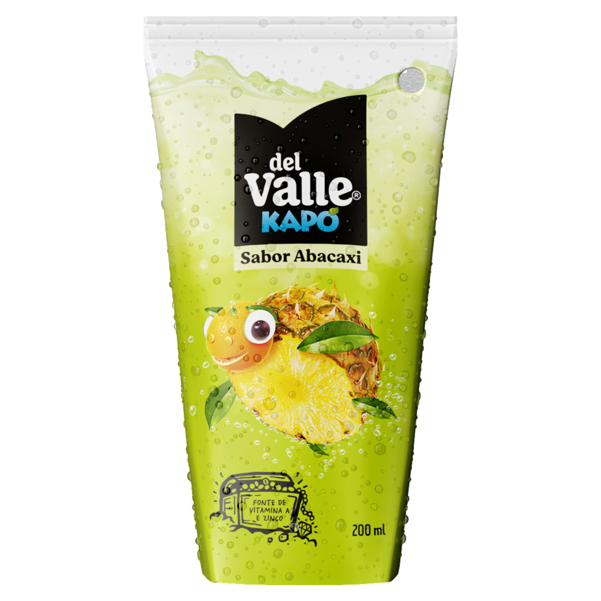 REFRESCO ADOÇADO ABACAXI DEL VALLE KAPO CAIXA 200ML