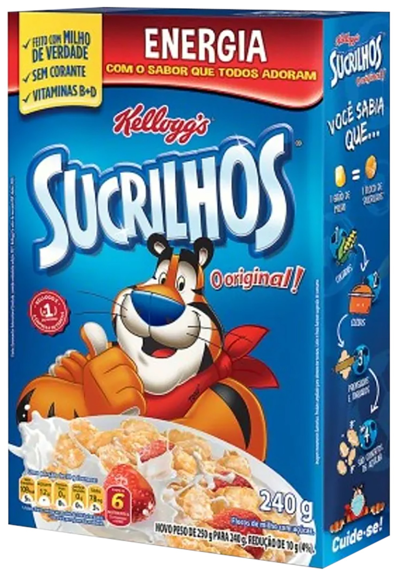 CEREAL MATINAL ORIGINAL KELLOGGS SUCRILHOS CAIXA 240G
