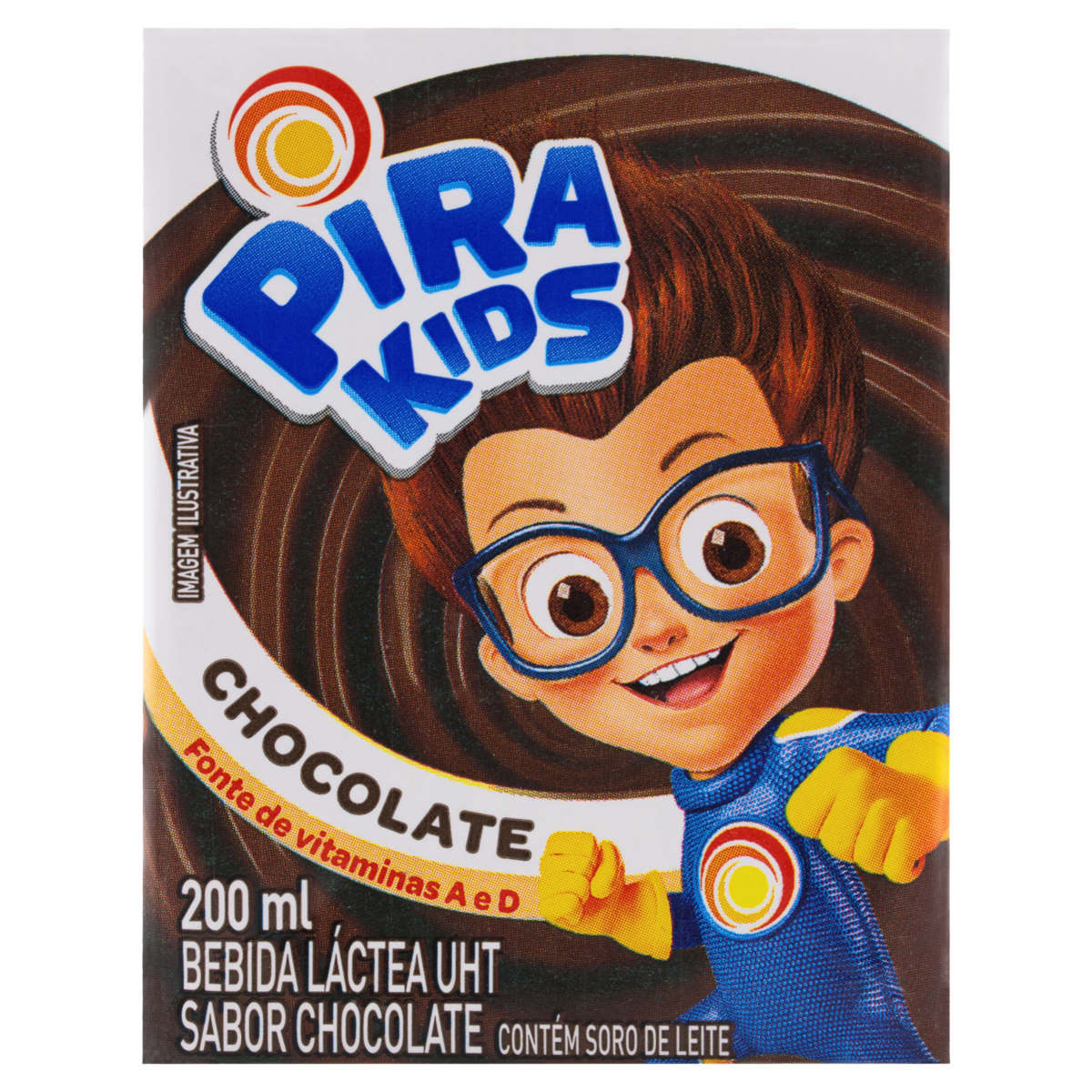 BEBIDA LÁCTEA UHT CHOCOLATE PIRACANJUBA PIRAKIDS CAIXA 200ML