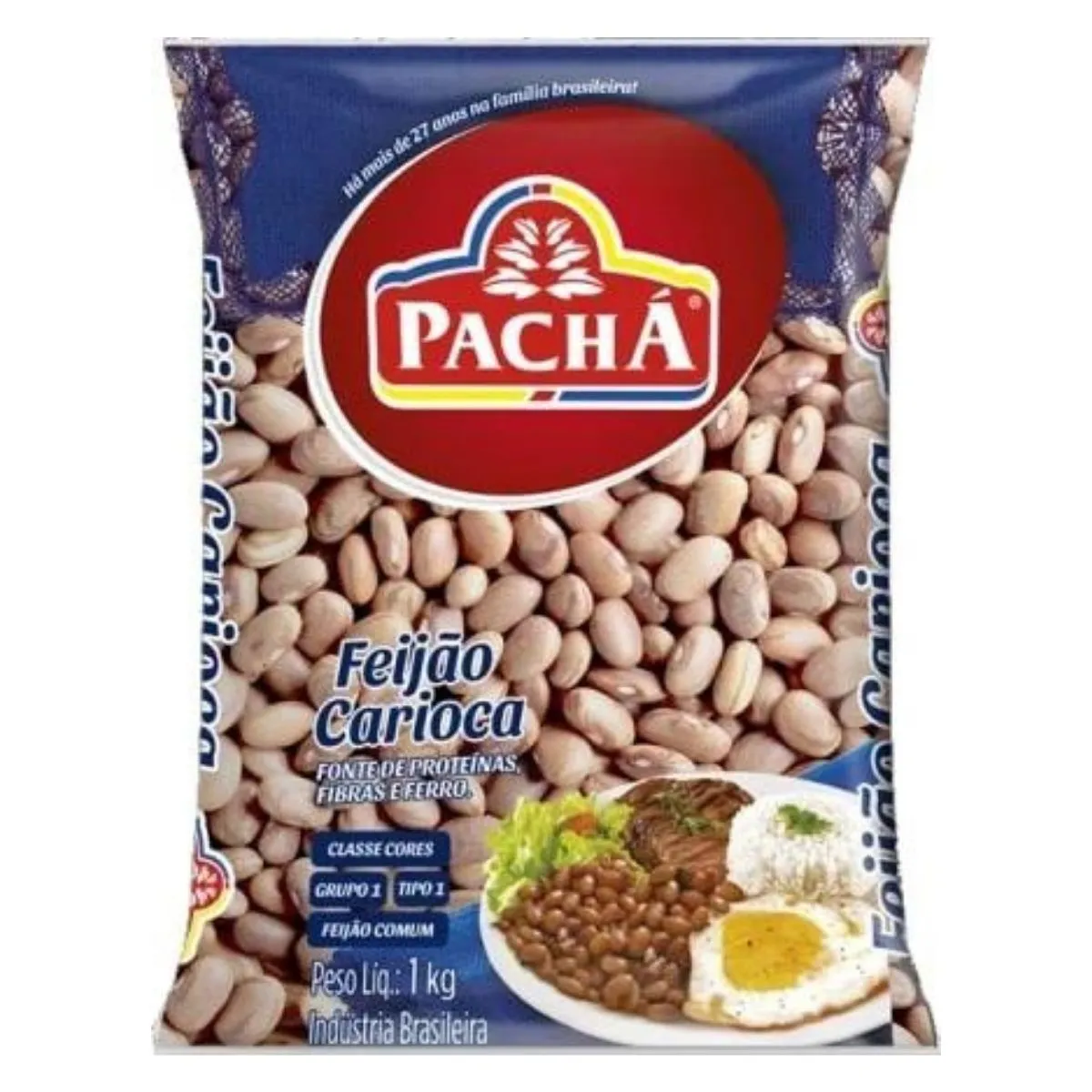 FEIJAO CARIOCA PACHA 1KG